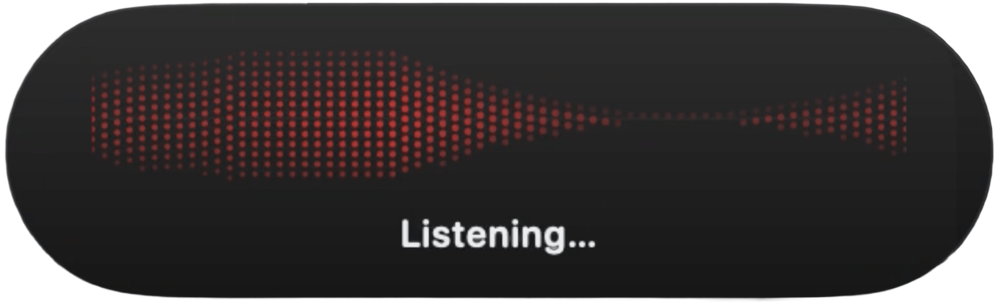System-wide dictation placeholder