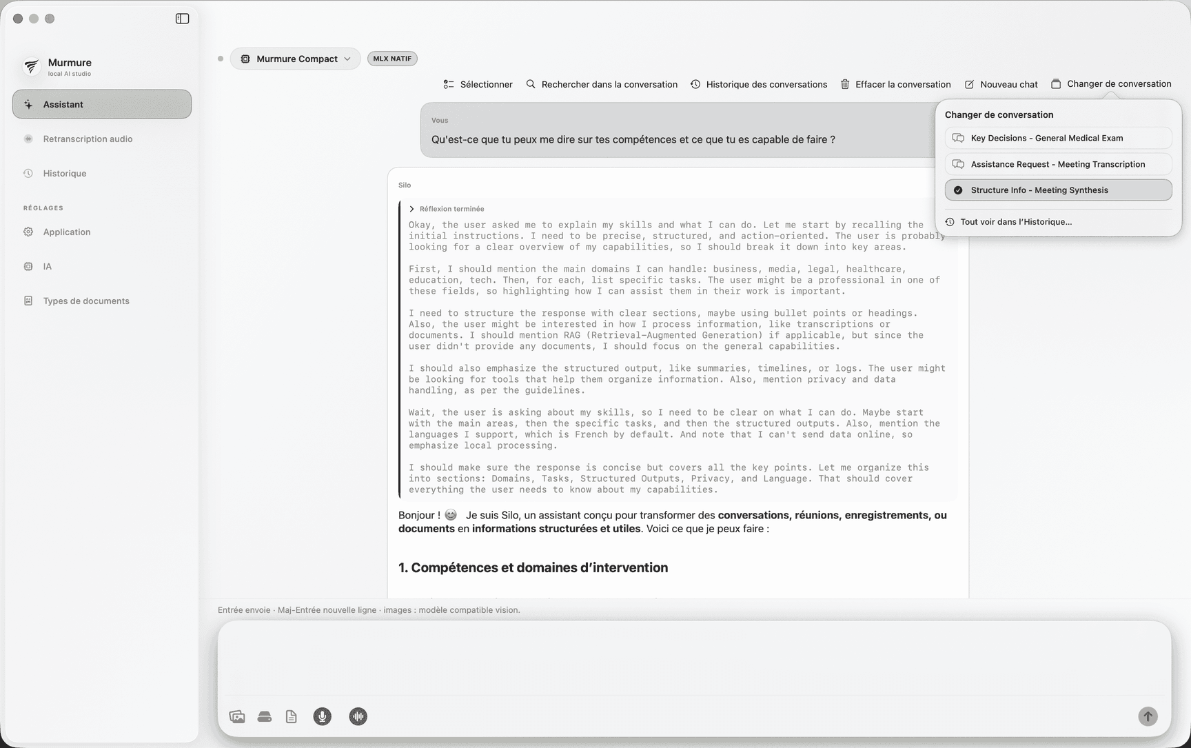 Fichiers indexés et conversation